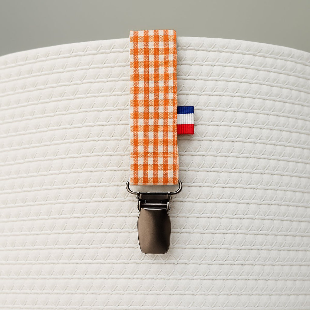 Attache-Tétine en Coton Bio – Teddy Vichy