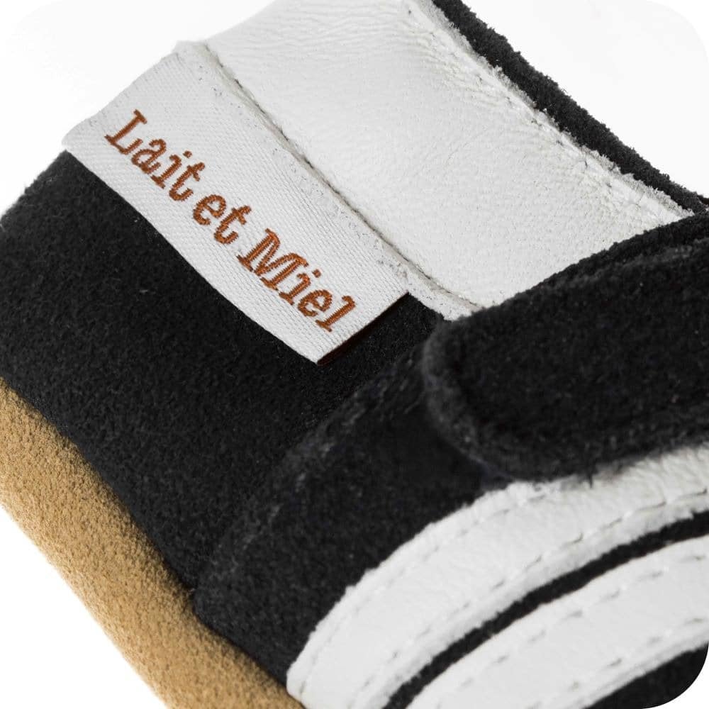 Chaussons bébé en cuir souple – Baskets marine