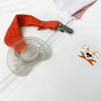 Attache-Tétine en Coton Bio – Teddy Fraise