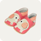 Chaussons bébé en cuir souple – Bisou d’Éléphants
