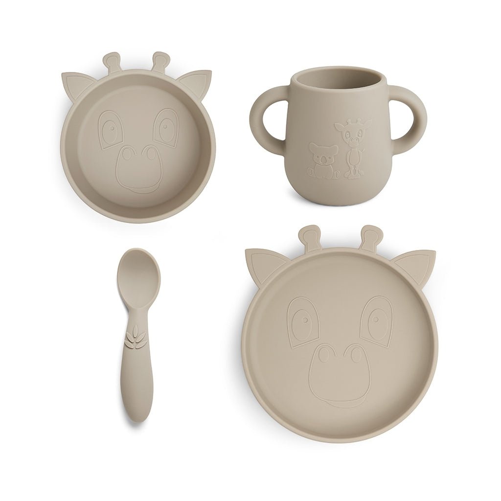 Service de table en silicone – Lykke Girafe Pavé