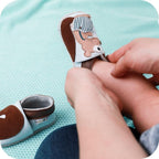 Chaussons bébé en cuir souple – Écureuil