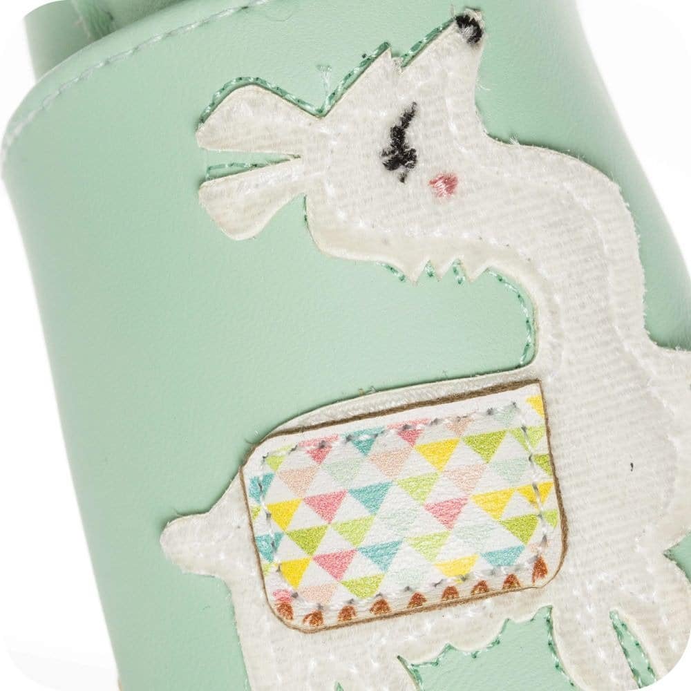 Chaussons bébé en cuir souple – Lamas