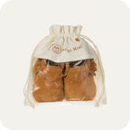 Chaussons mocassins bébé en suède – Camel