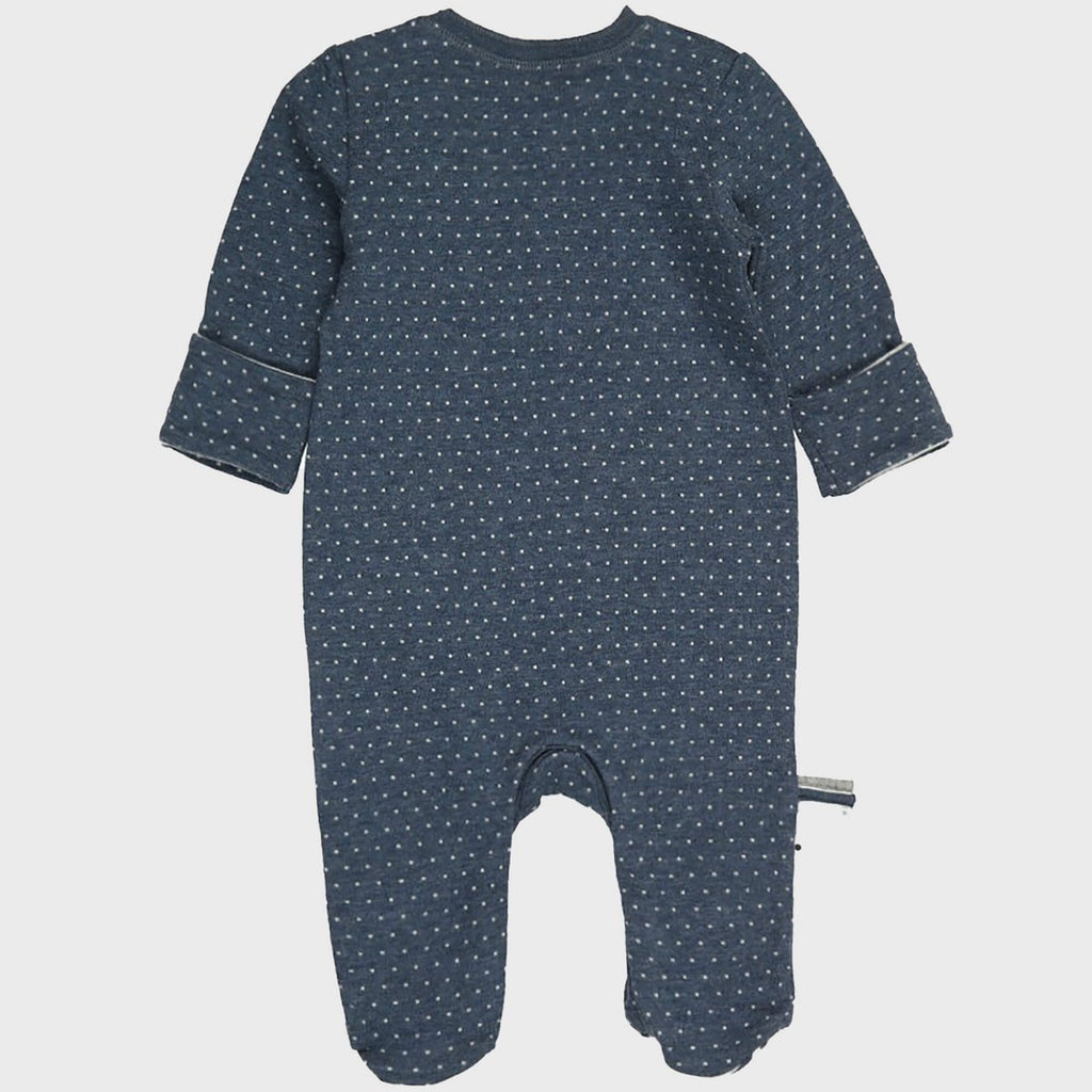 Pyjama Une-Pièce en Coton Bio – Indigo Mélange