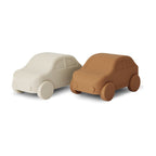 Set of 2 silicone toy cars – Gry Caramel Café