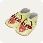 Chaussons bébé en cuir souple – Renne